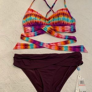 Bleu Rod Beattie Bikini Top 36D and Bottom size 10